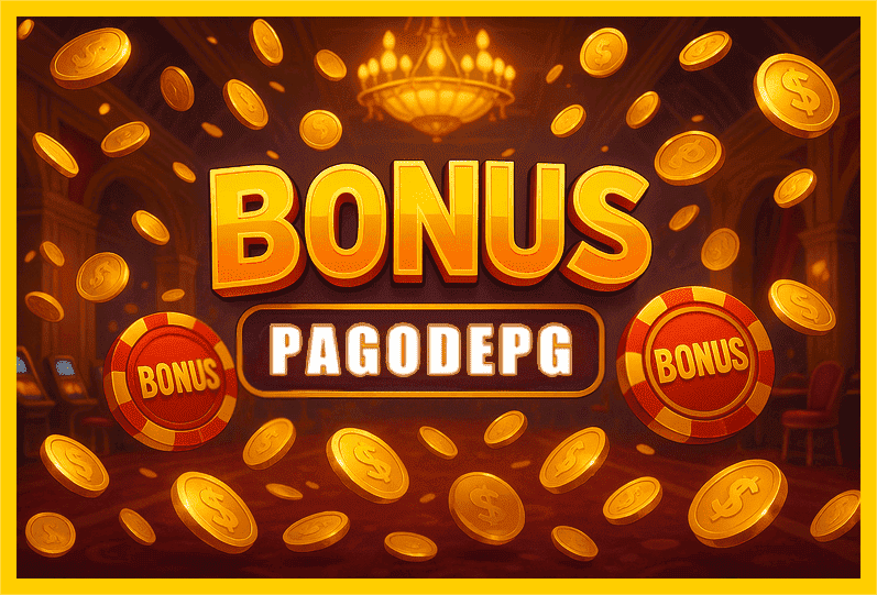 Imagem promovendo bônus PAGODEPG com recompensas imperdíveis.
