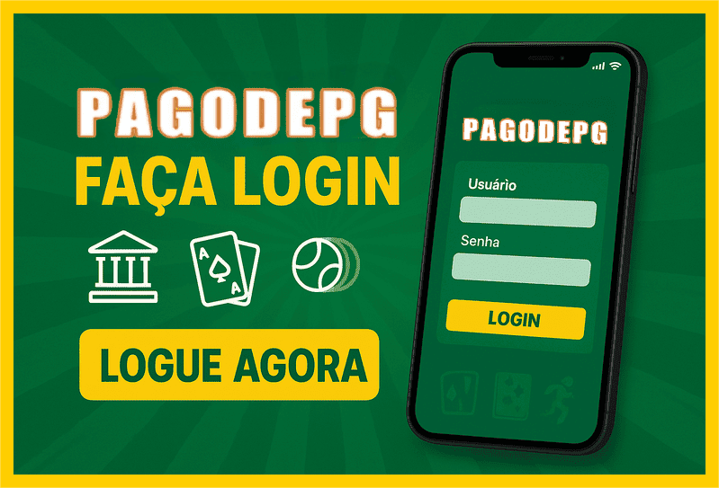 Imagem destacando login seguro na PAGODEPG para novos usuários